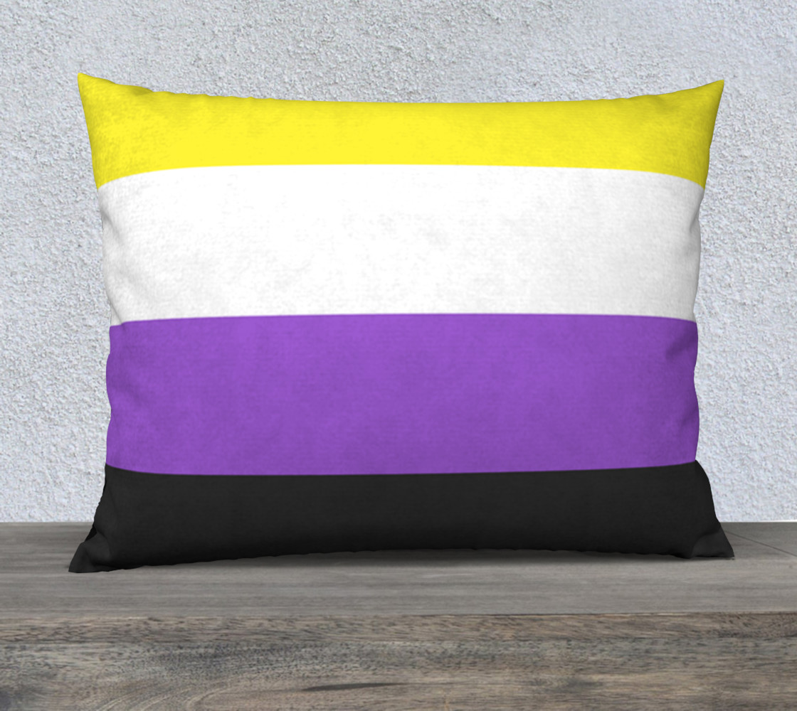 Nonbinary LGBT Pillow Case 26 x 20 preview #1