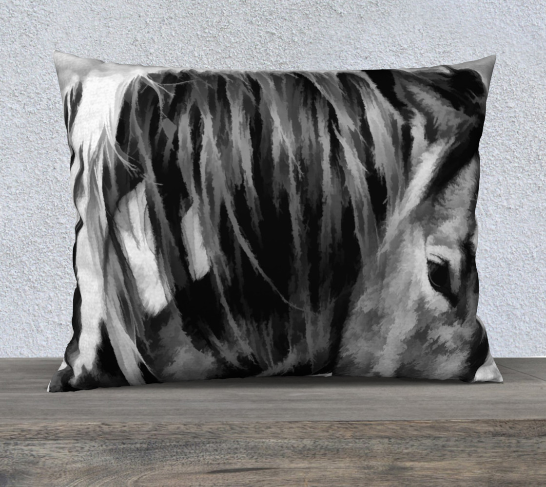 Horse black and White preview #1