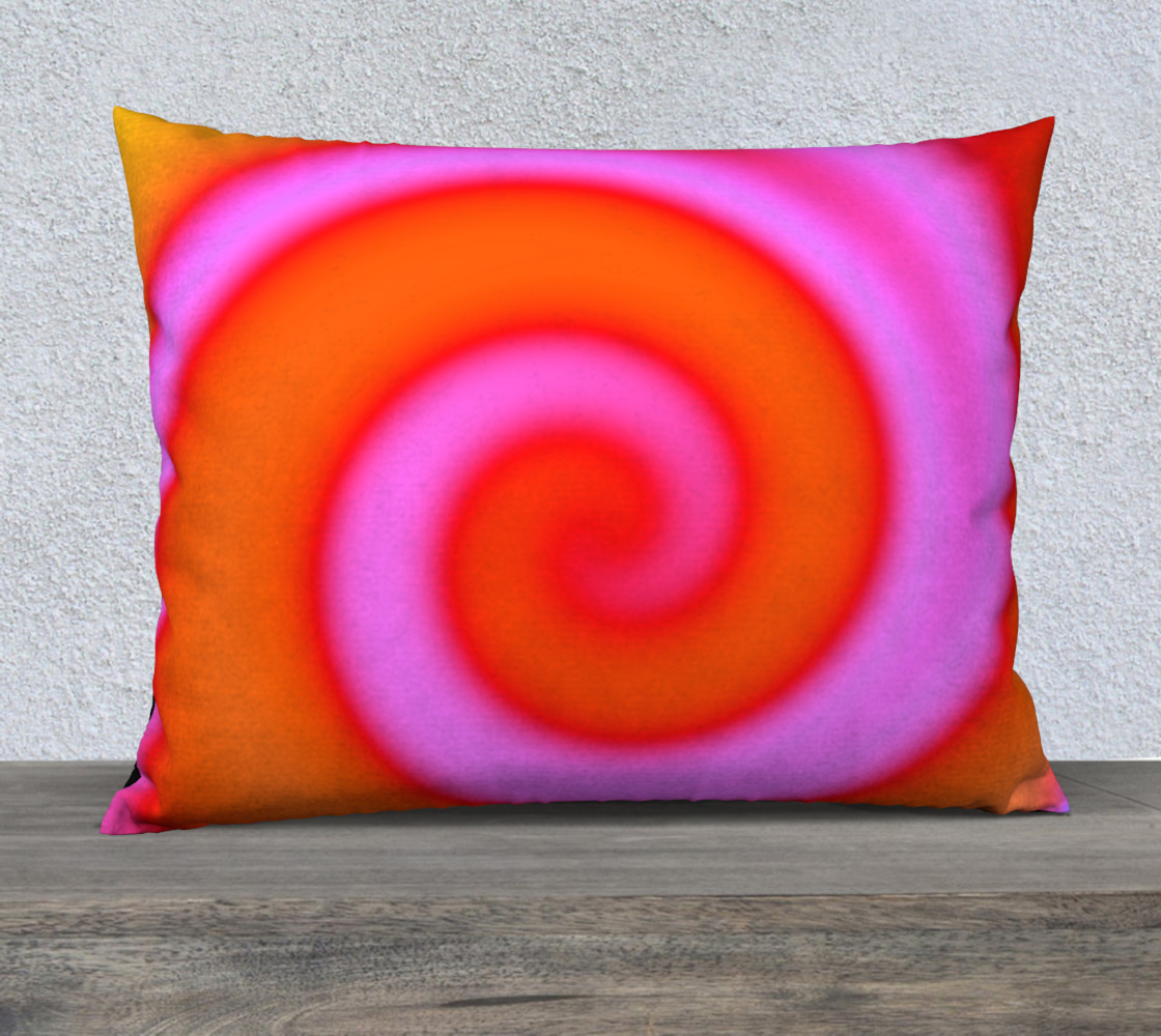 Bright Colorful Orange Pink Swirl Abstract preview #1
