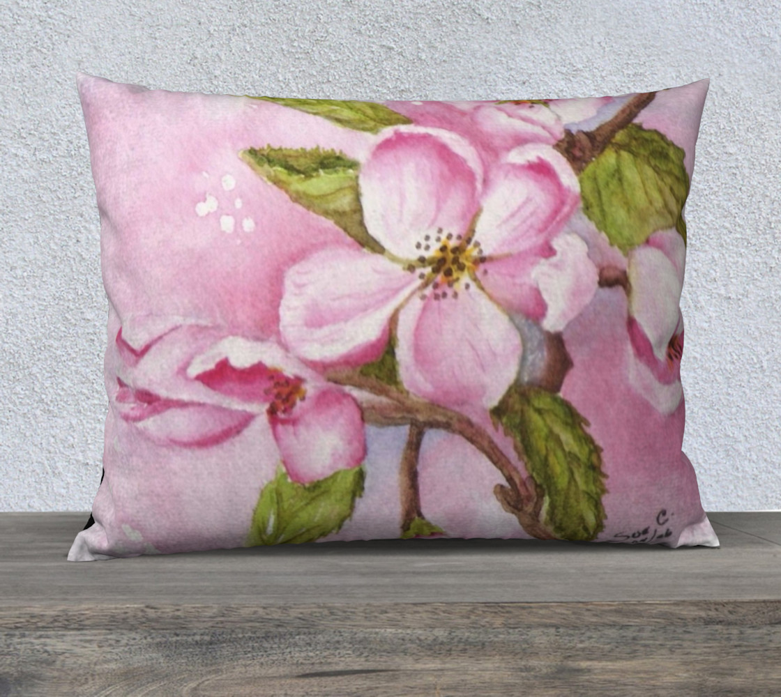 SPRING TIME WATERCOLOR PINK APPLE BLOSSOMS preview #1