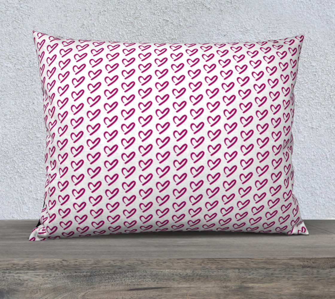 Aperçu de Falling For You Hearts Pillow Case - 26"x20" #1