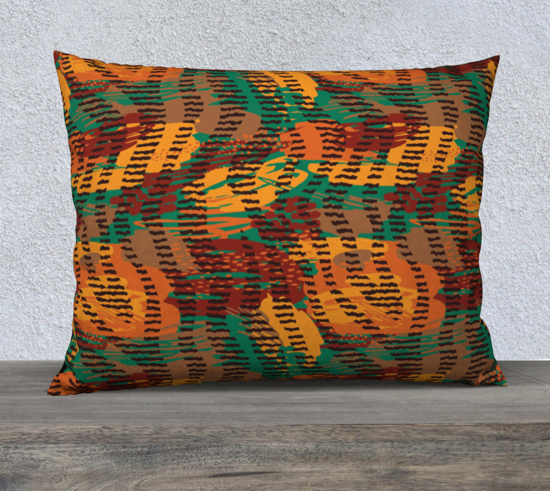 Abstract Animal Stripes 26" x 20" Decorative Pillow Case preview #1