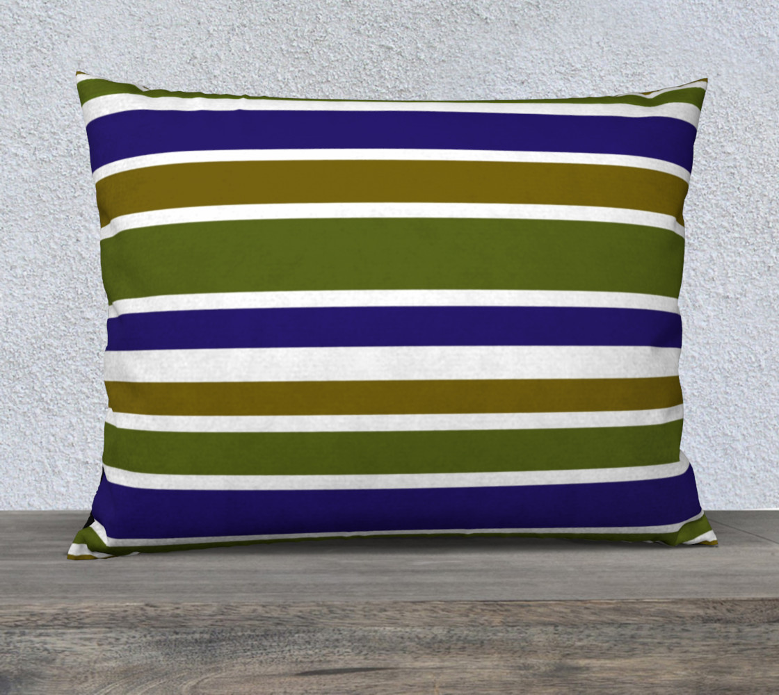 Olive Green and Blue Big Stripes preview #1
