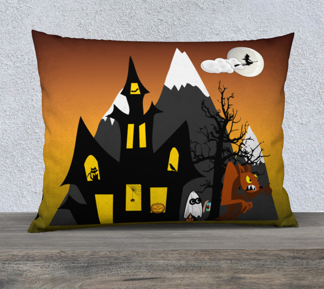 Halloween Scene Pillow Case preview #1