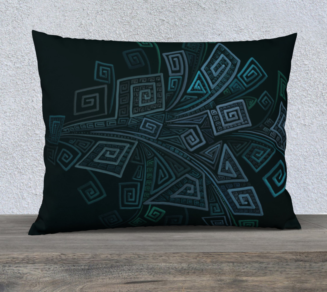 Turquoise 3D Square preview #1