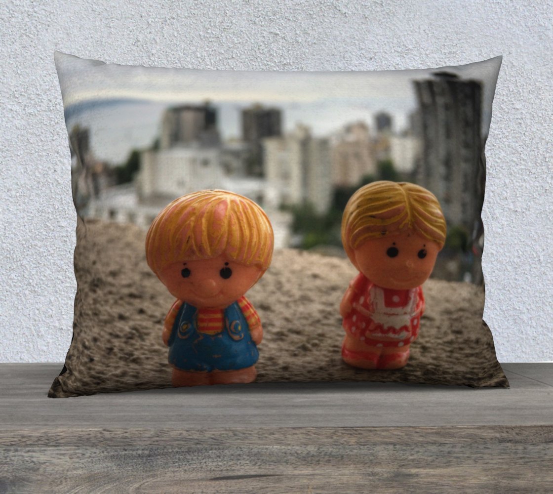 Little in the Big City 26X20 pillow case 3D preview