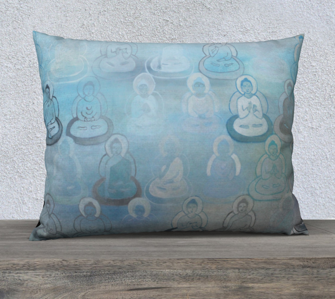 Blue Buddha Pillow - large thumbnail #2