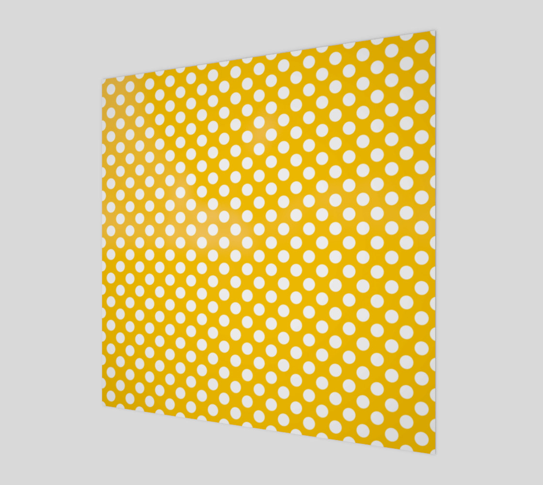 Yellow Polka Dots 3D preview
