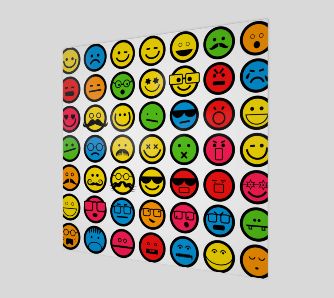 Colourful Emoji Faces preview #1