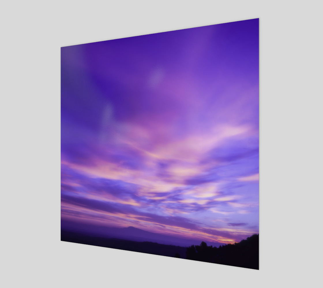Purple Sunrise Canvas Wall Art preview #1
