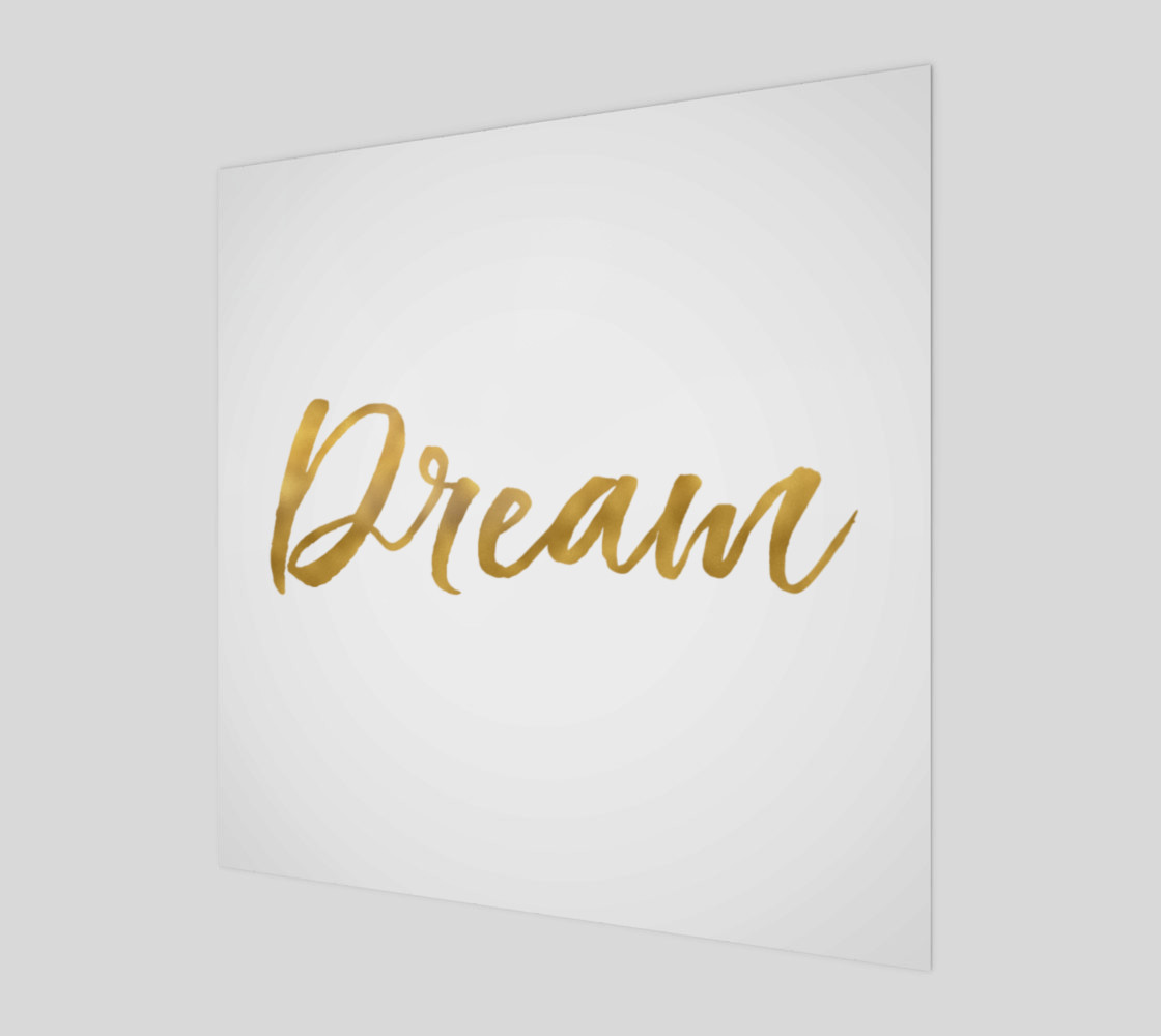 Gold White Inspirational Dream preview #1