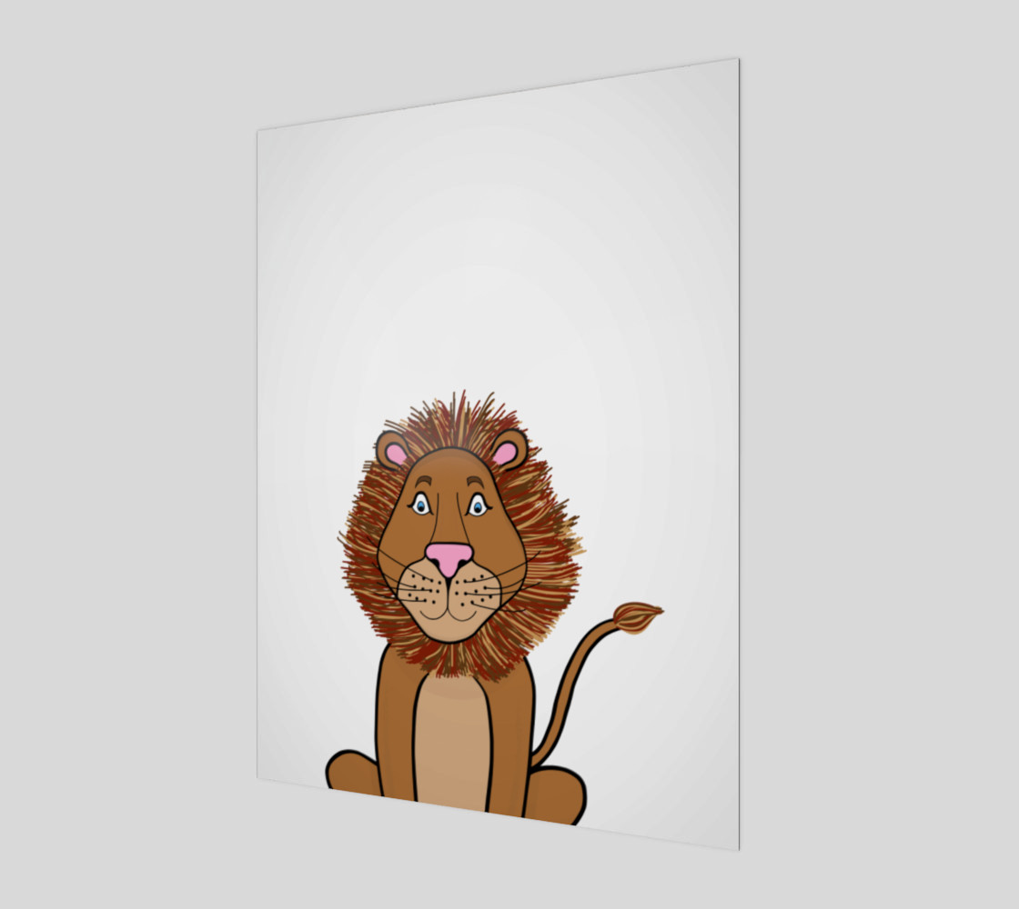 Leo the Lion Canvas Print - 3:4 3D preview