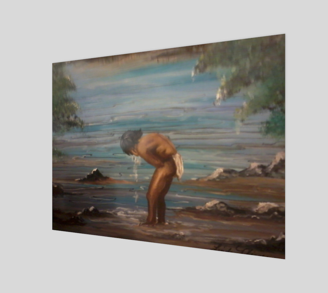 Boy at Stream preview #1