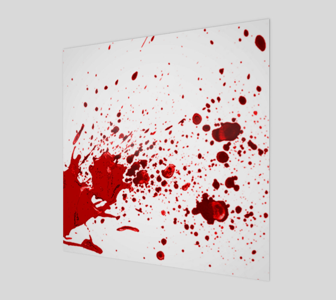 Aperçu de Blood Splatter One Wall Art #1
