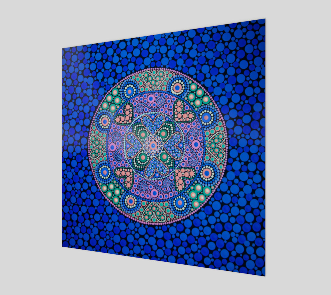 BlinkitArtARtPrintBlueMandala preview #1