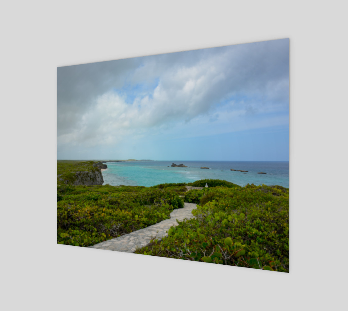 Path to the Secret Beach at Mudjin Harbor on Middle Caicos Wall Art 3D preview