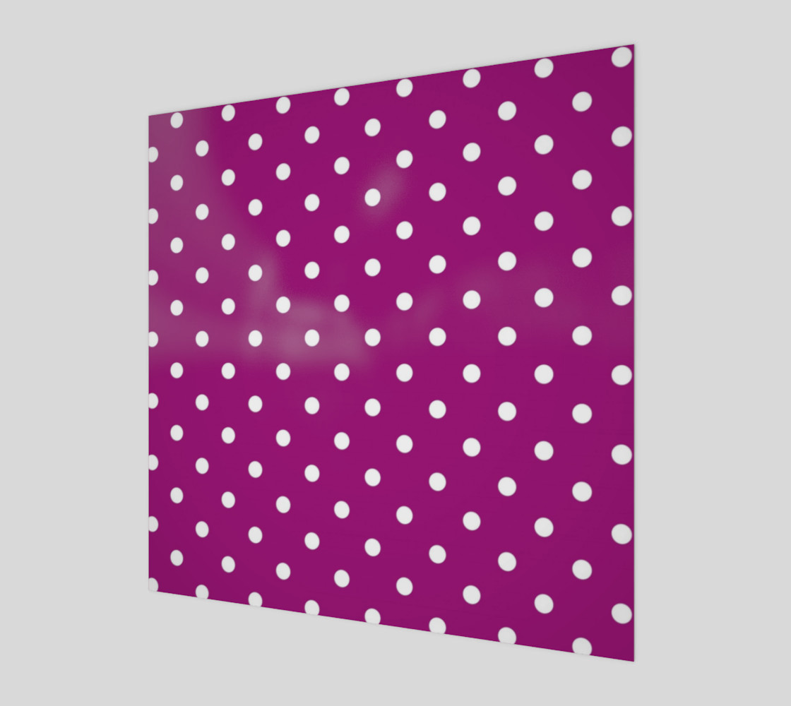 1950s Purple with White Polka Dots Wall Art preview #1
