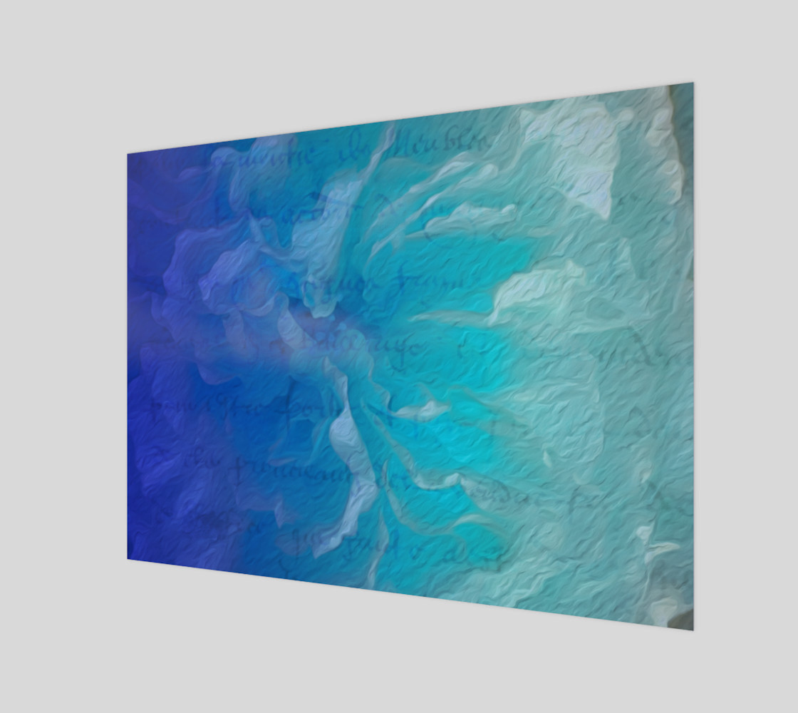 Blue I So Hope Canvas Print Landscape preview #1