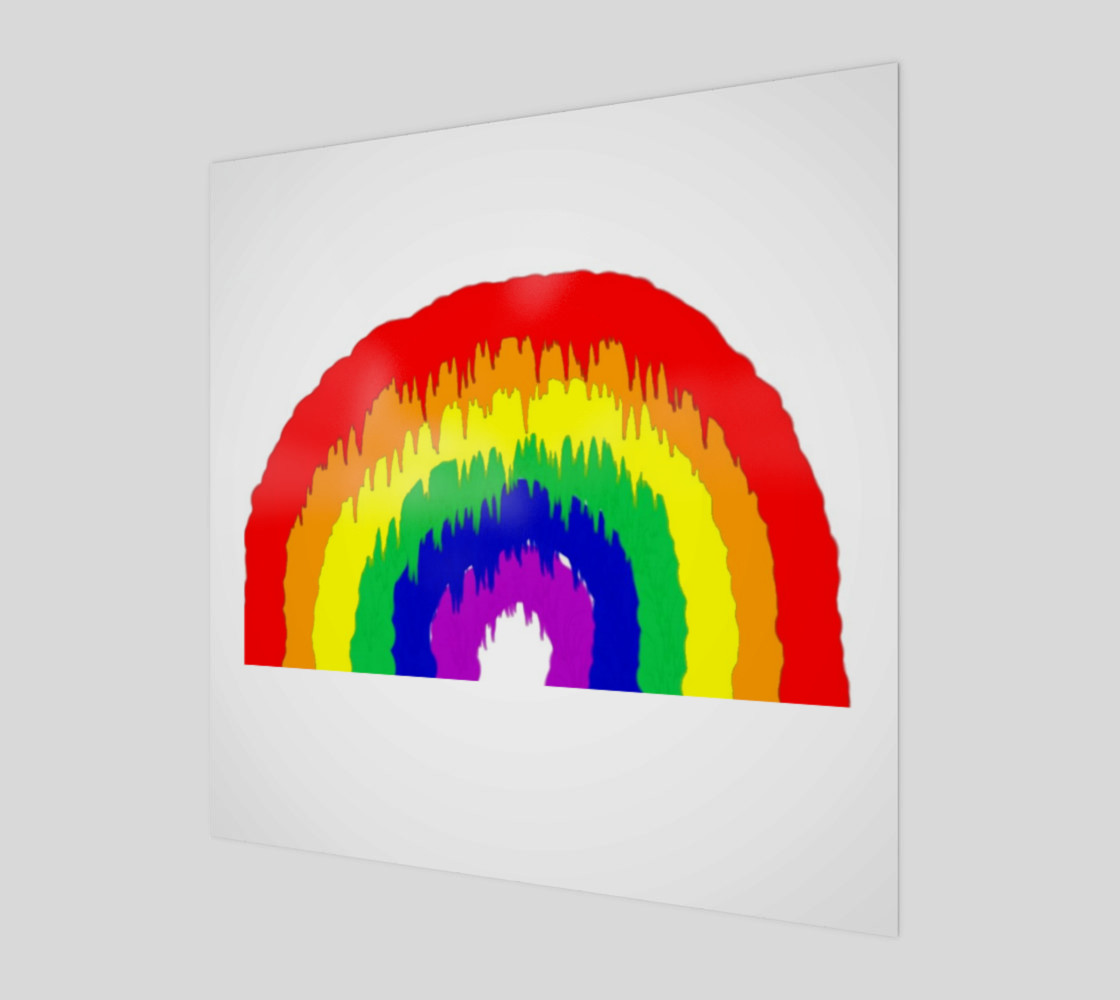 Dripping Rainbow Wall Art preview #1