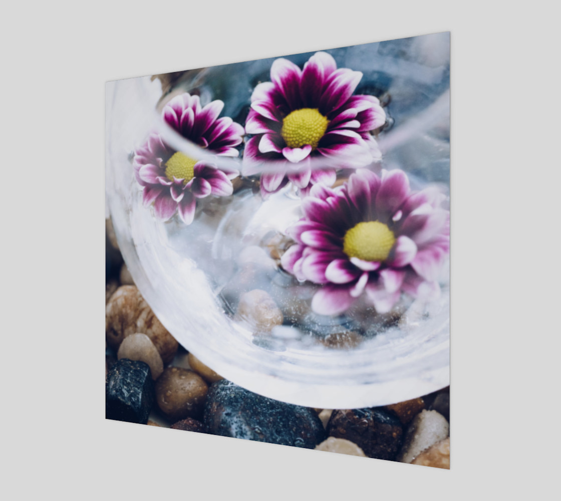 Purple Daisies Zen Wall Art preview #1