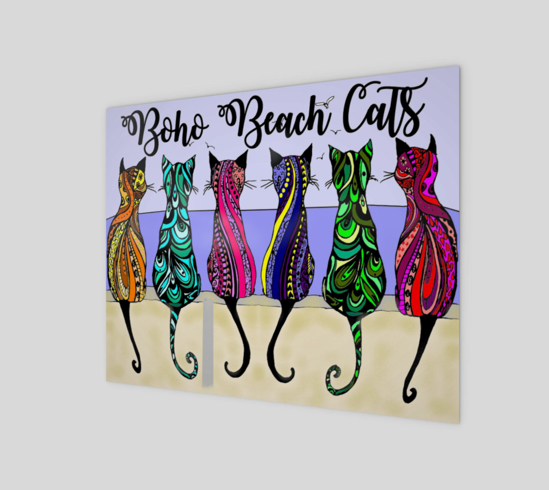 Boho Beach Cats Art By Gypsea preview #1