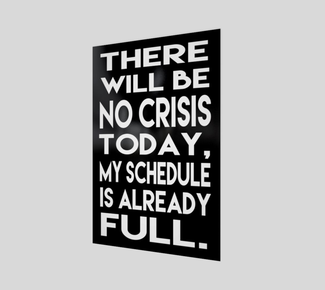 There will be no crisis today preview #1
