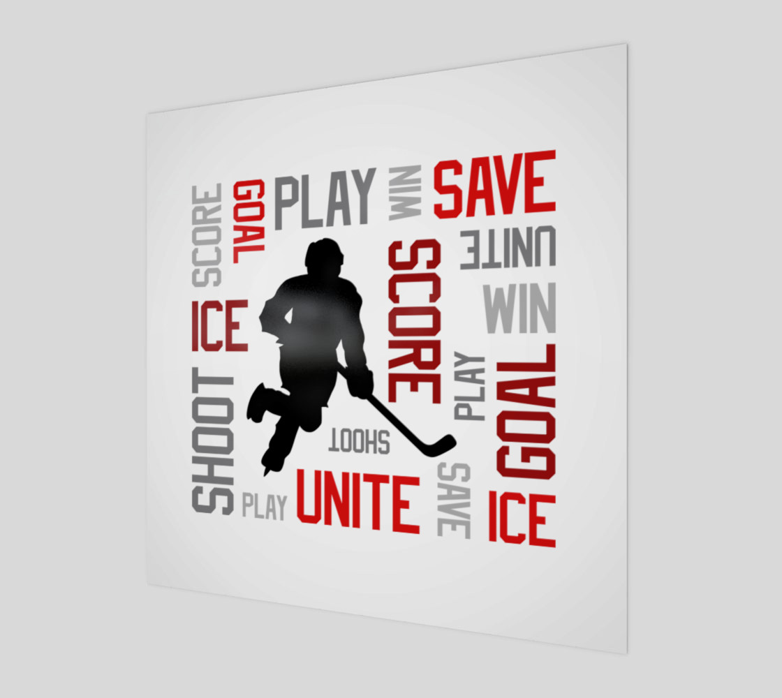 For the Love of Hockey - Red Print preview #1