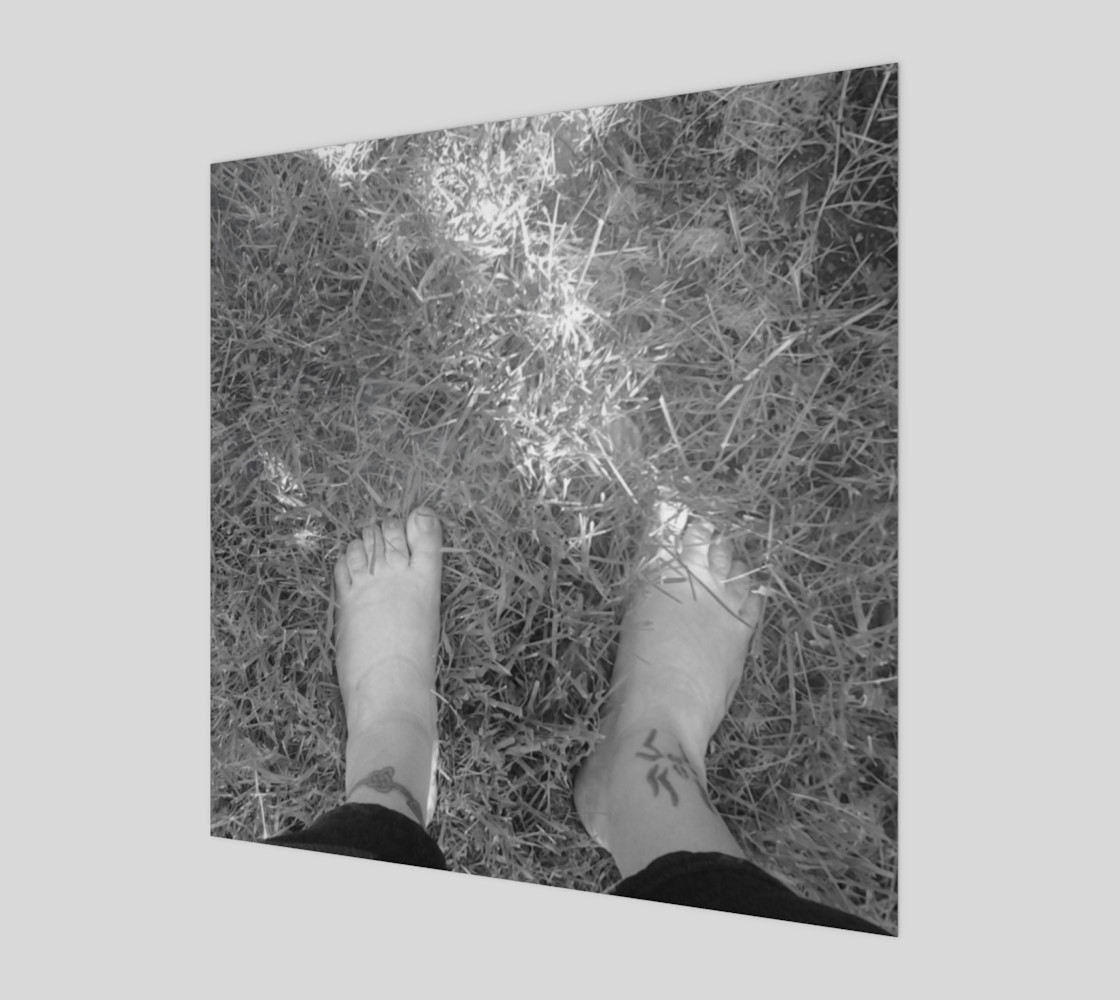 Feet Self Portrait in BW Wall Art preview #1