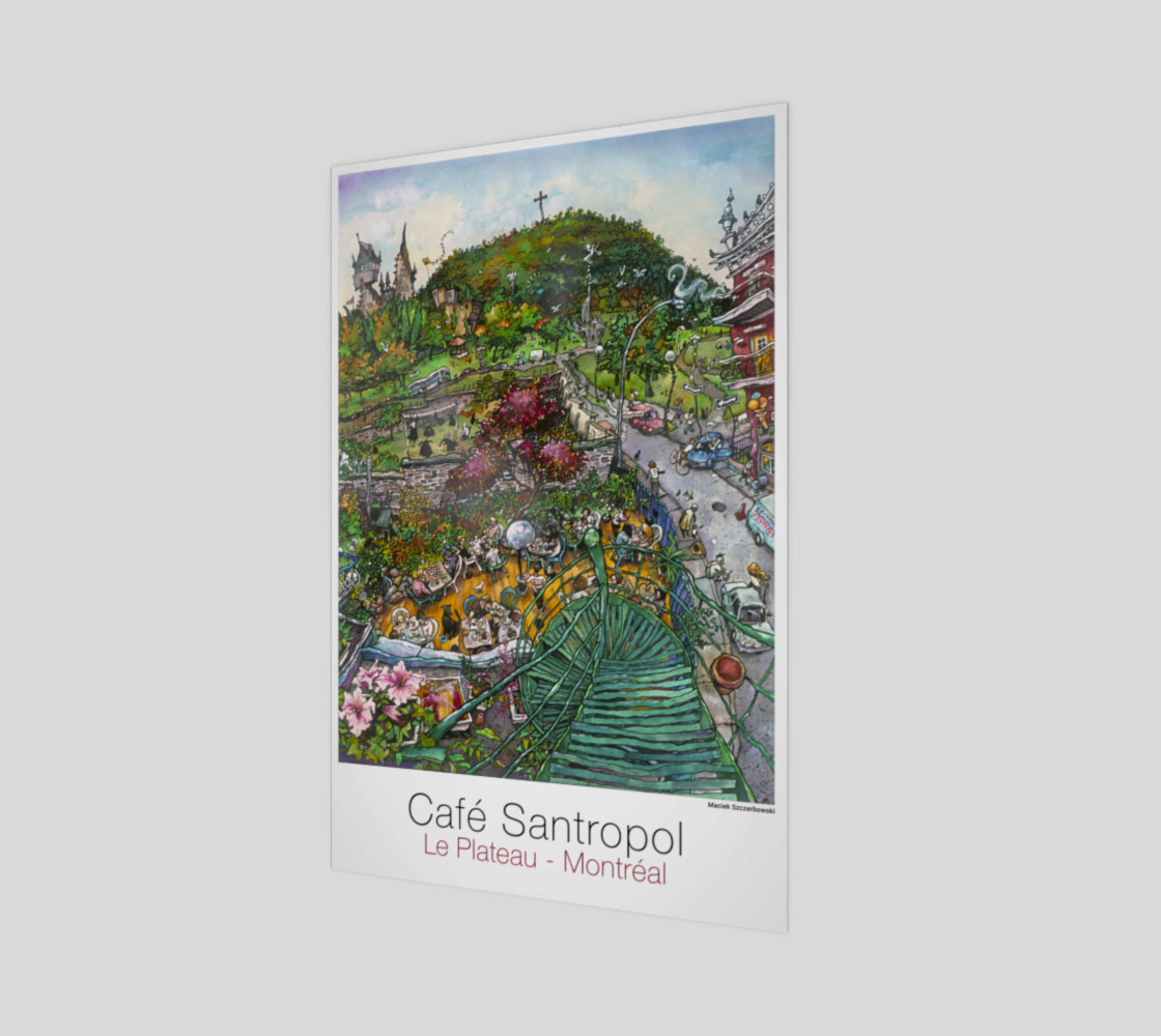 Cafe Santropol - Terrace & Mountain View 3D preview