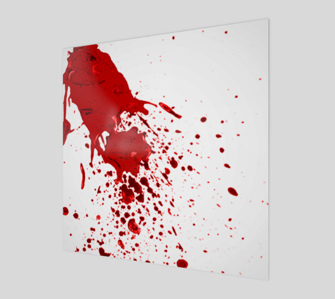 Blood Splatter 1 wall art preview #1