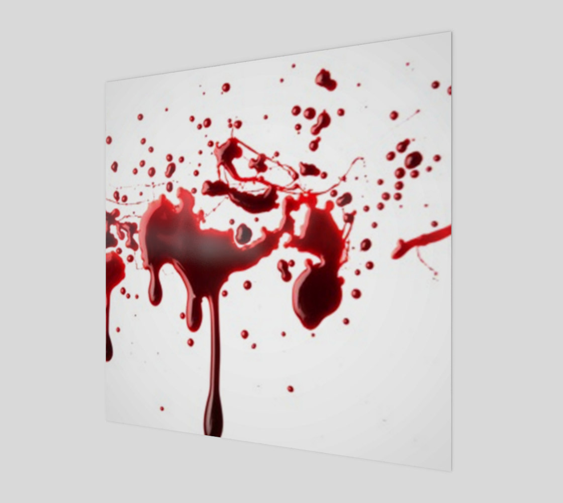Blood Splatter three wall art preview #1