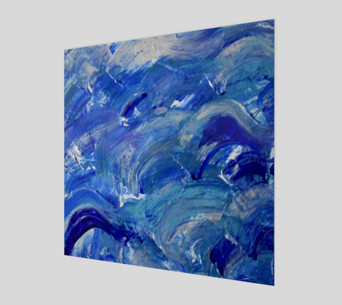 Shimmer Waves - Abstract Art by Janet Gervers 2018 preview #1