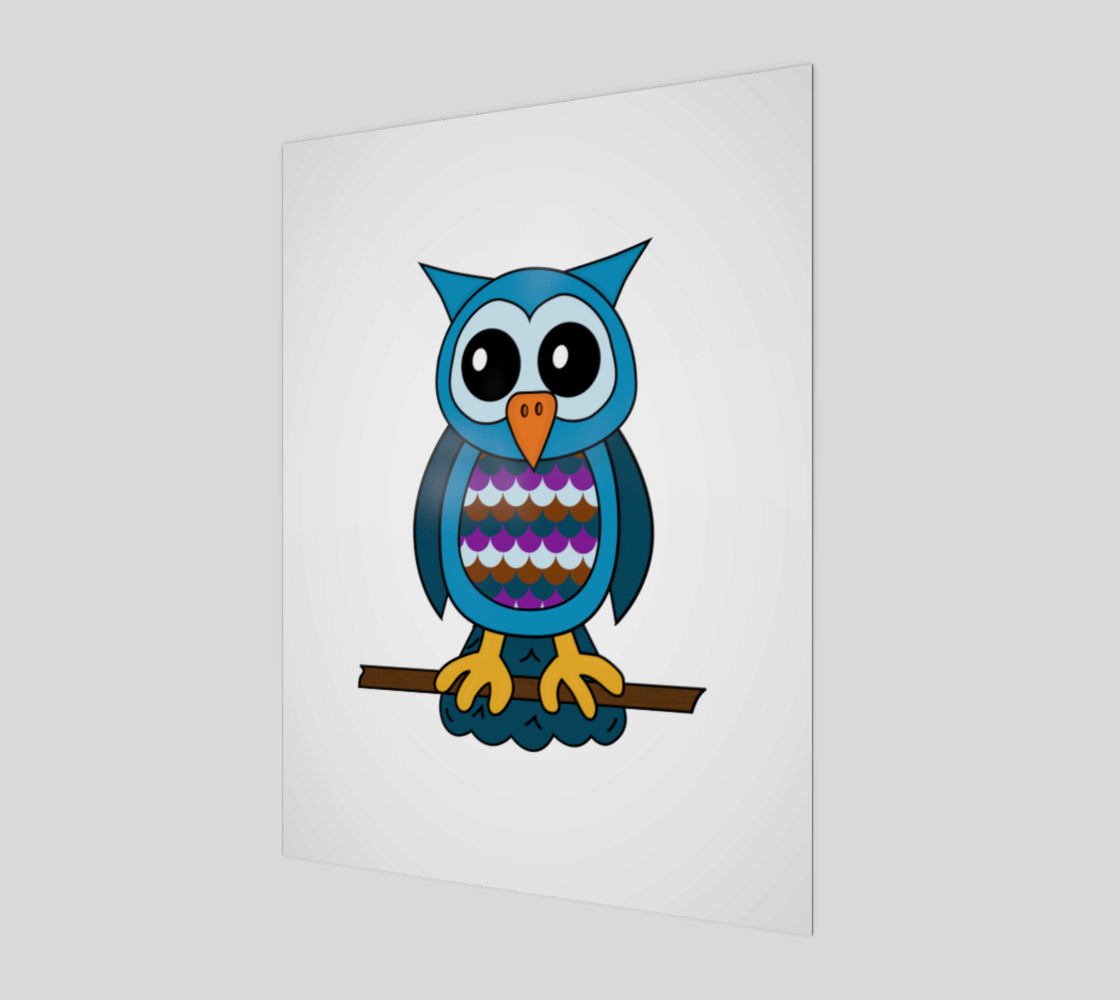 Aperçu 3D de Oliver the Owl 3:4 Print