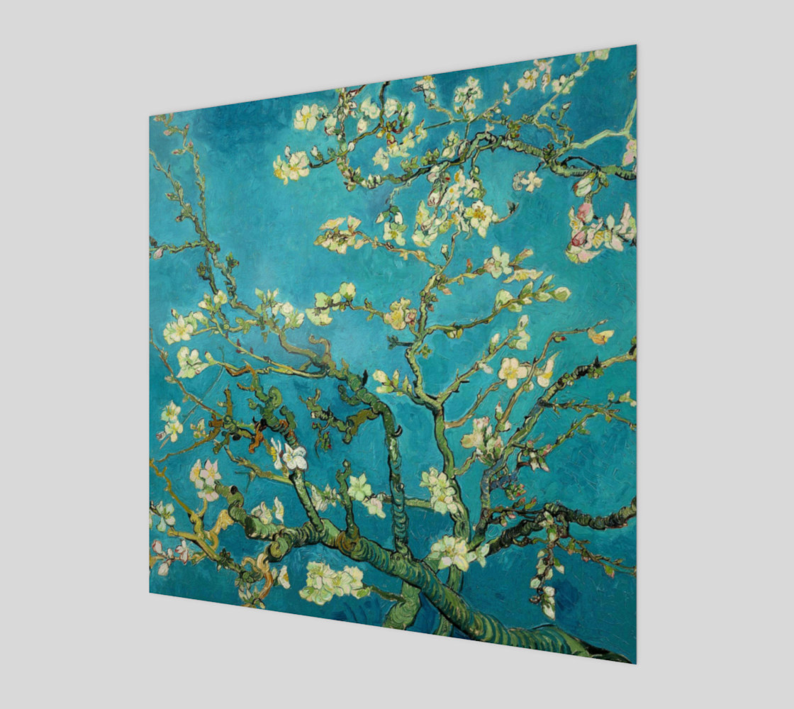 Vincent Van Gogh Blossoming Almond Tree Art Print 3D preview