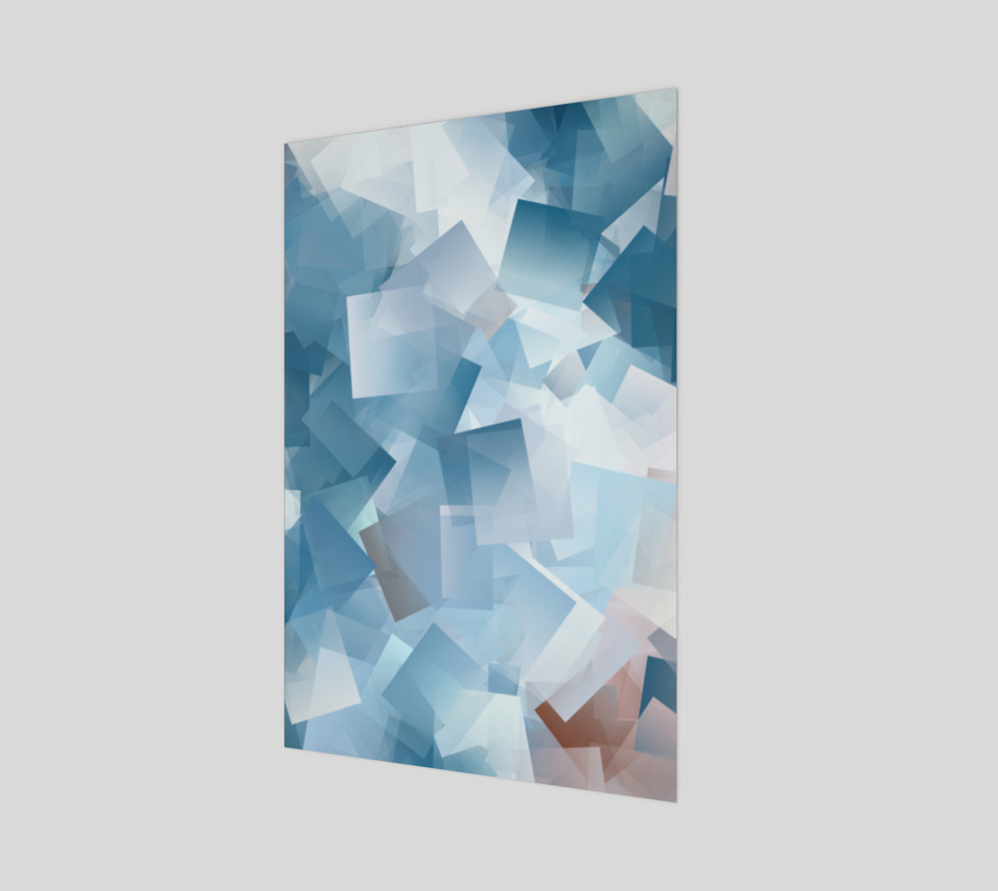 Muted Blues In Cubes preview #1