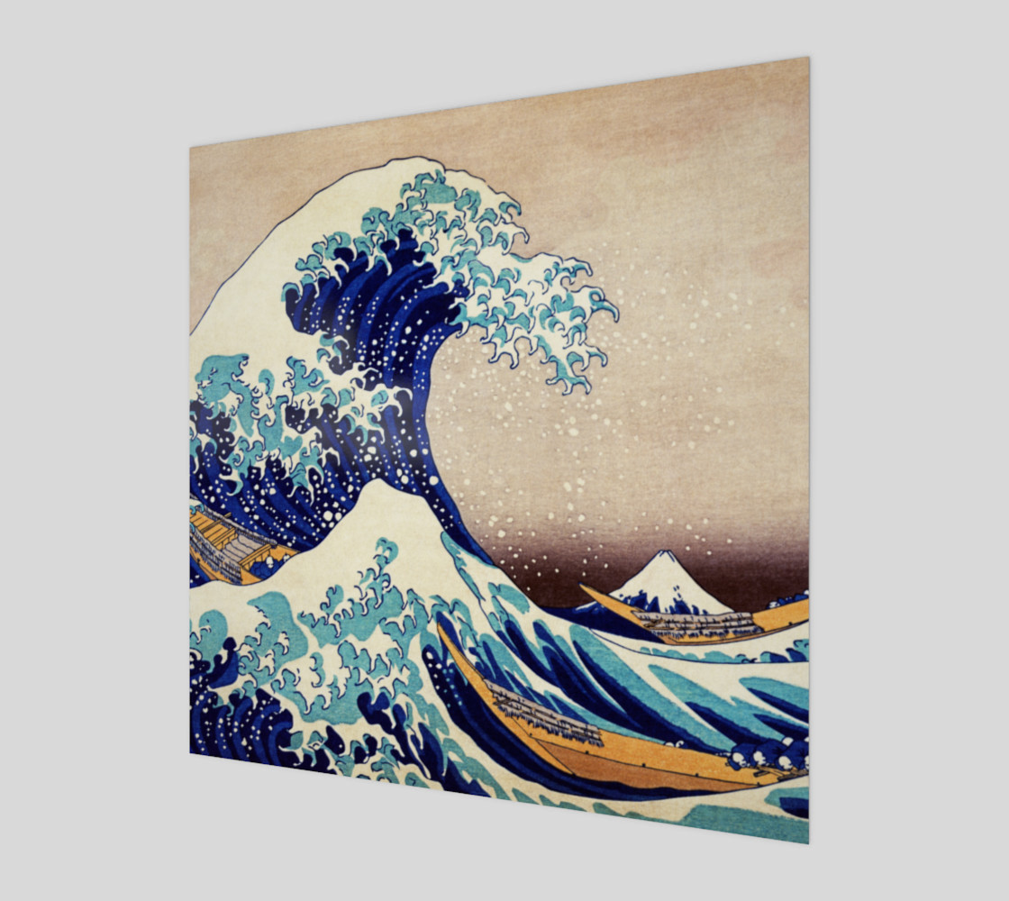 Katsushika Hokusai The Great Wave Off Kanagawa Art Print preview #1