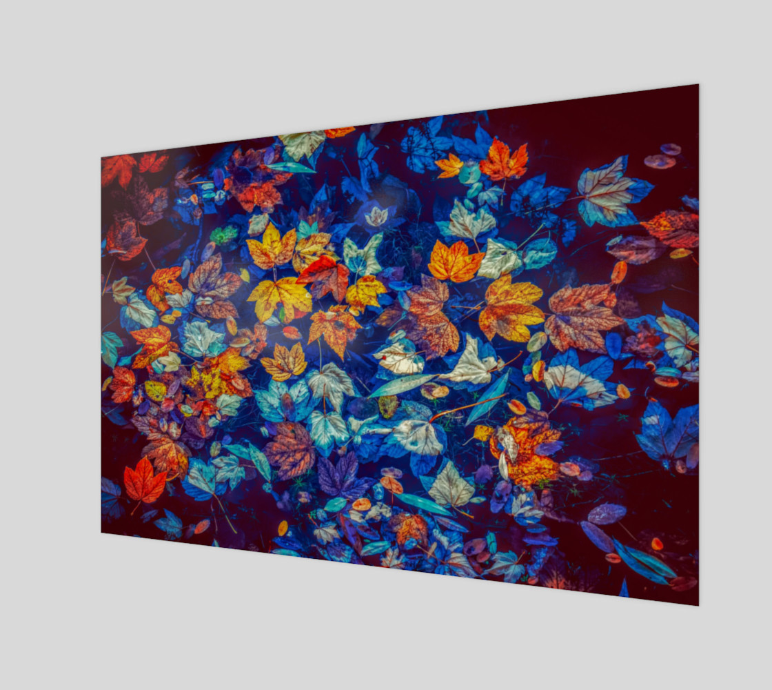 fall-leaves negative mix wall art preview #1