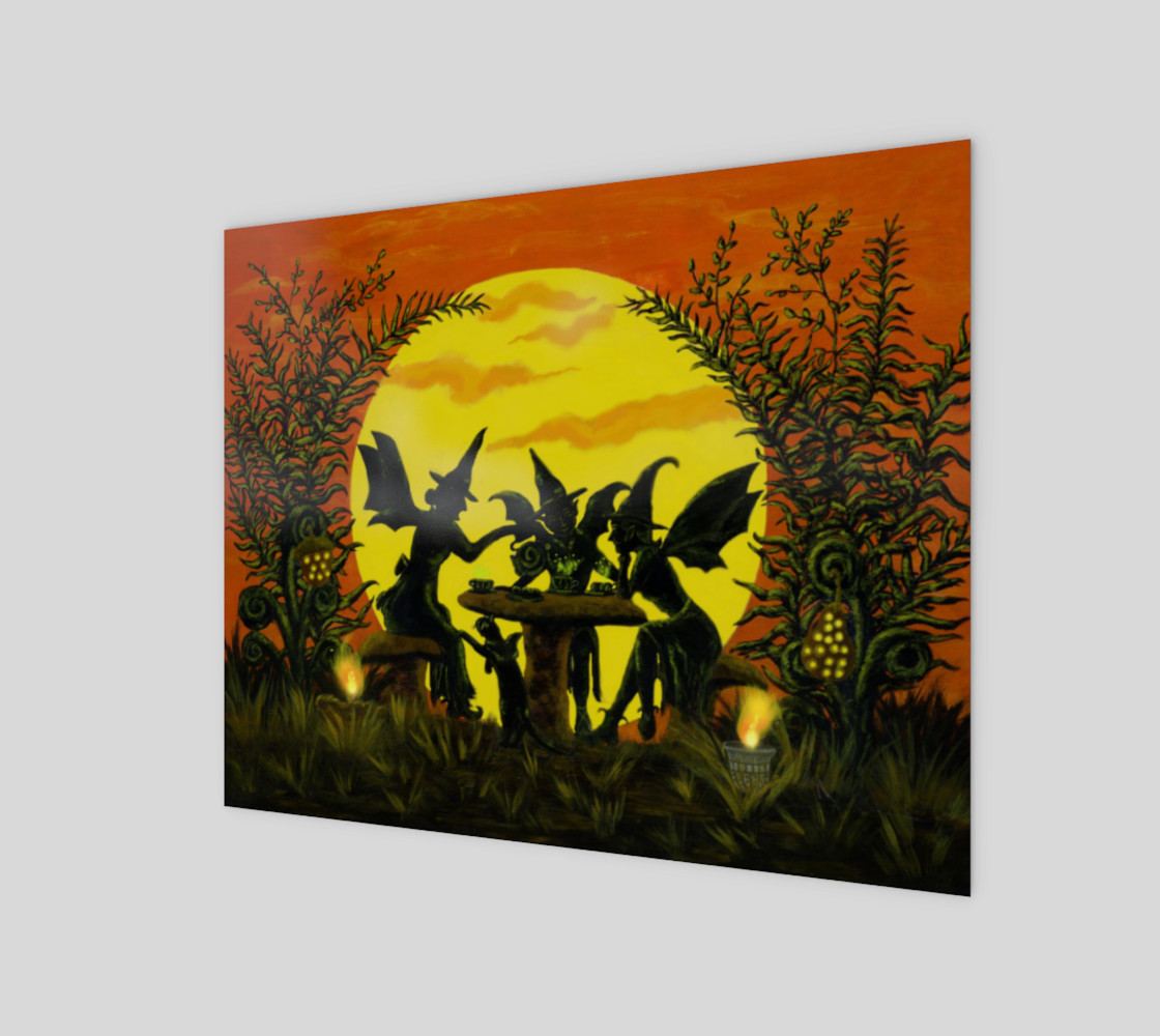 "Reading the tea leaves" wrapped canvas preview #1