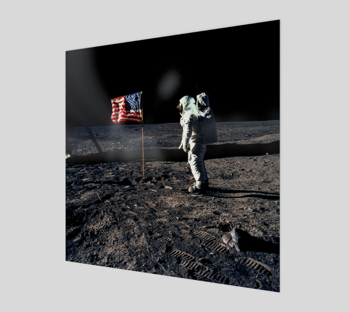 Buzz Aldrin and the U.S. Flag on the Moon preview #1