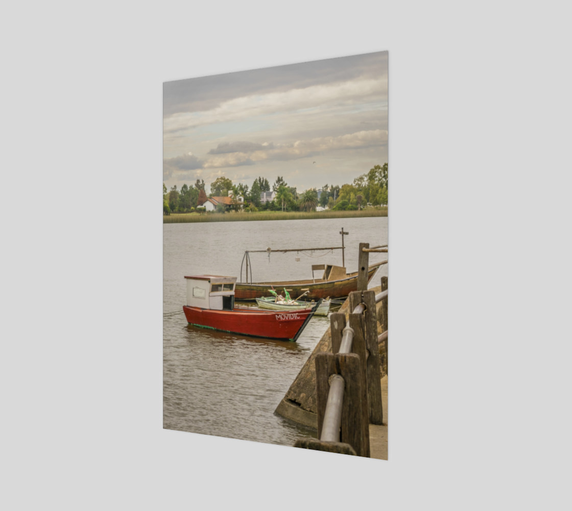 Fishing Boats at Santa Lucia River in Montevideo, Uruguay preview #1