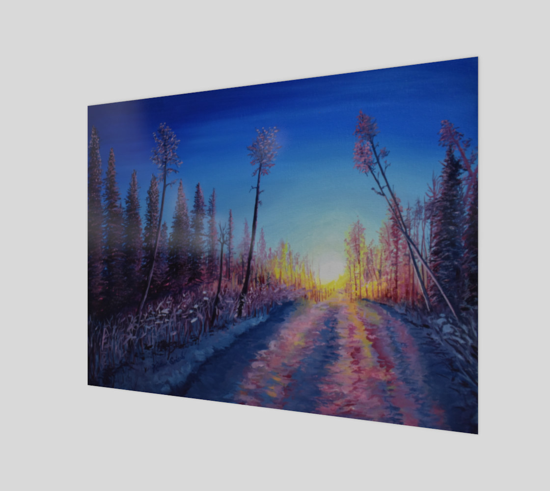 Crimson Sunset Snow Trail preview #1