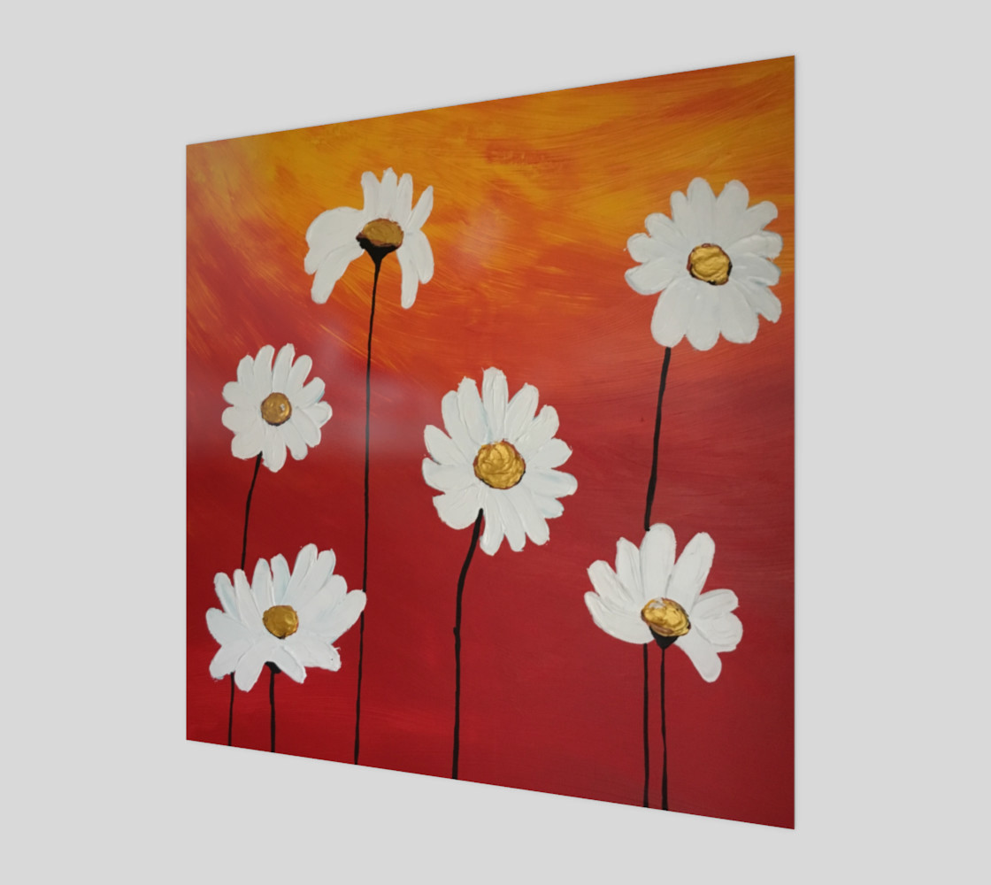 Daisy Sunset Art Print preview #1