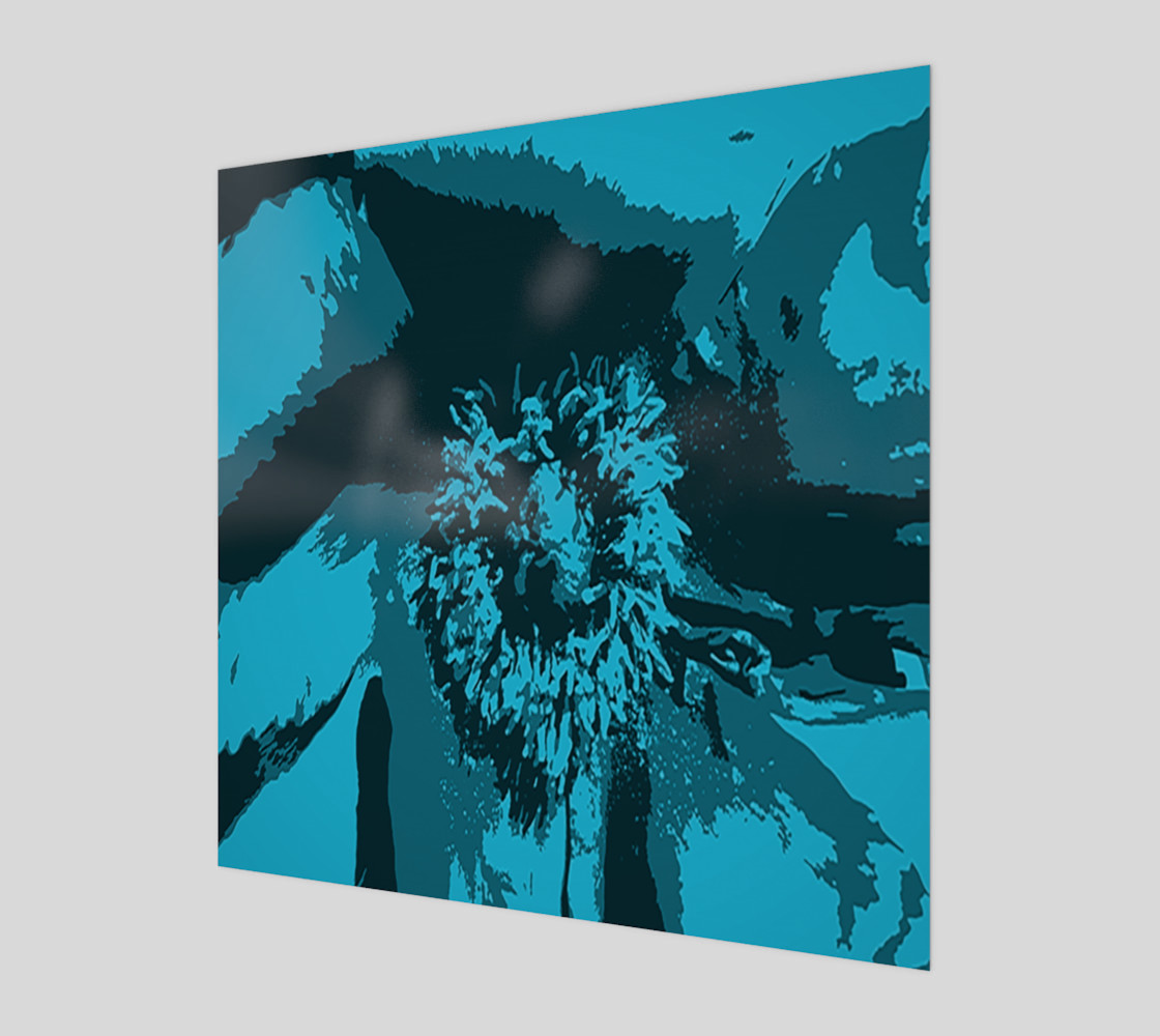 Pretty in Blue Peony Print preview #1