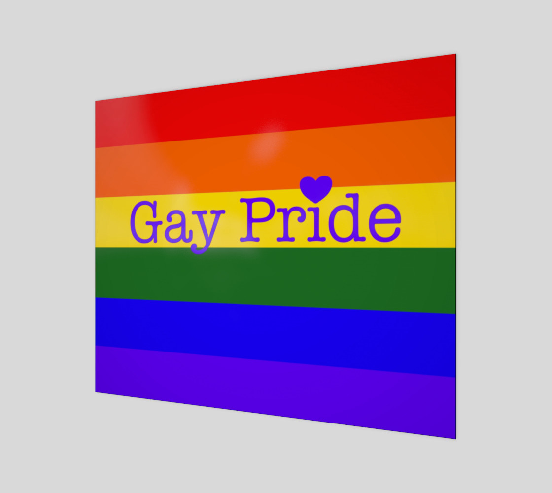 Gay Pride Love Wall Art 24" x 20" preview #1