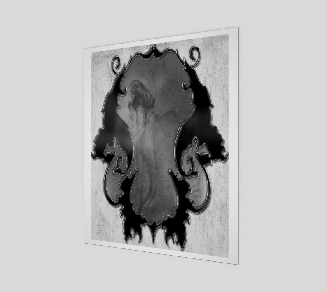 Illusion Fantasy Nude Art Print by Tabz Jones preview #1