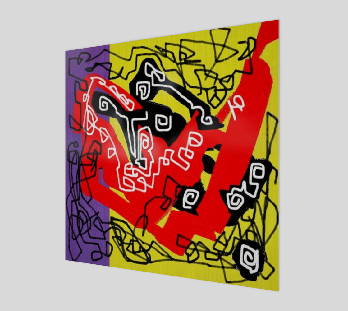 Abstract violet yellow red black preview #1