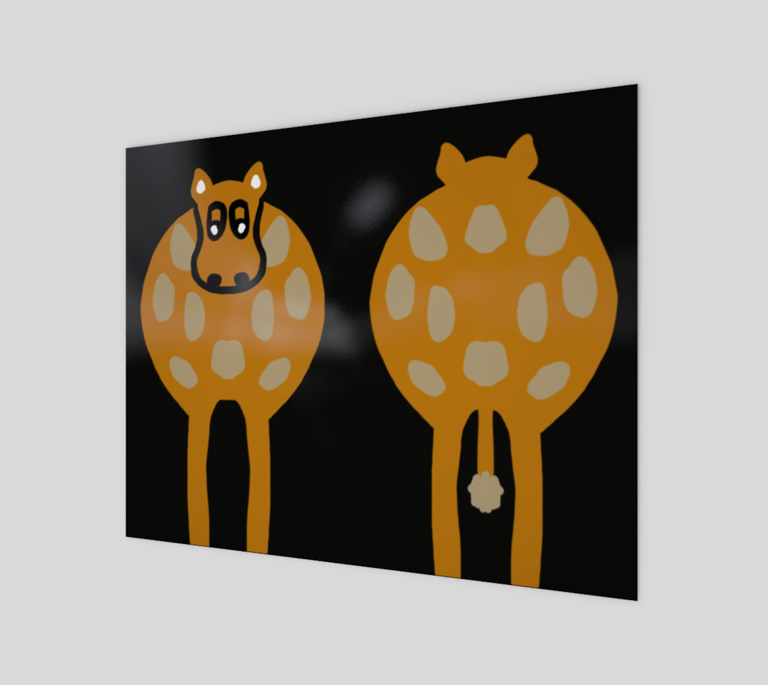 Silly Cow Wall Art 14" x 11" preview #1