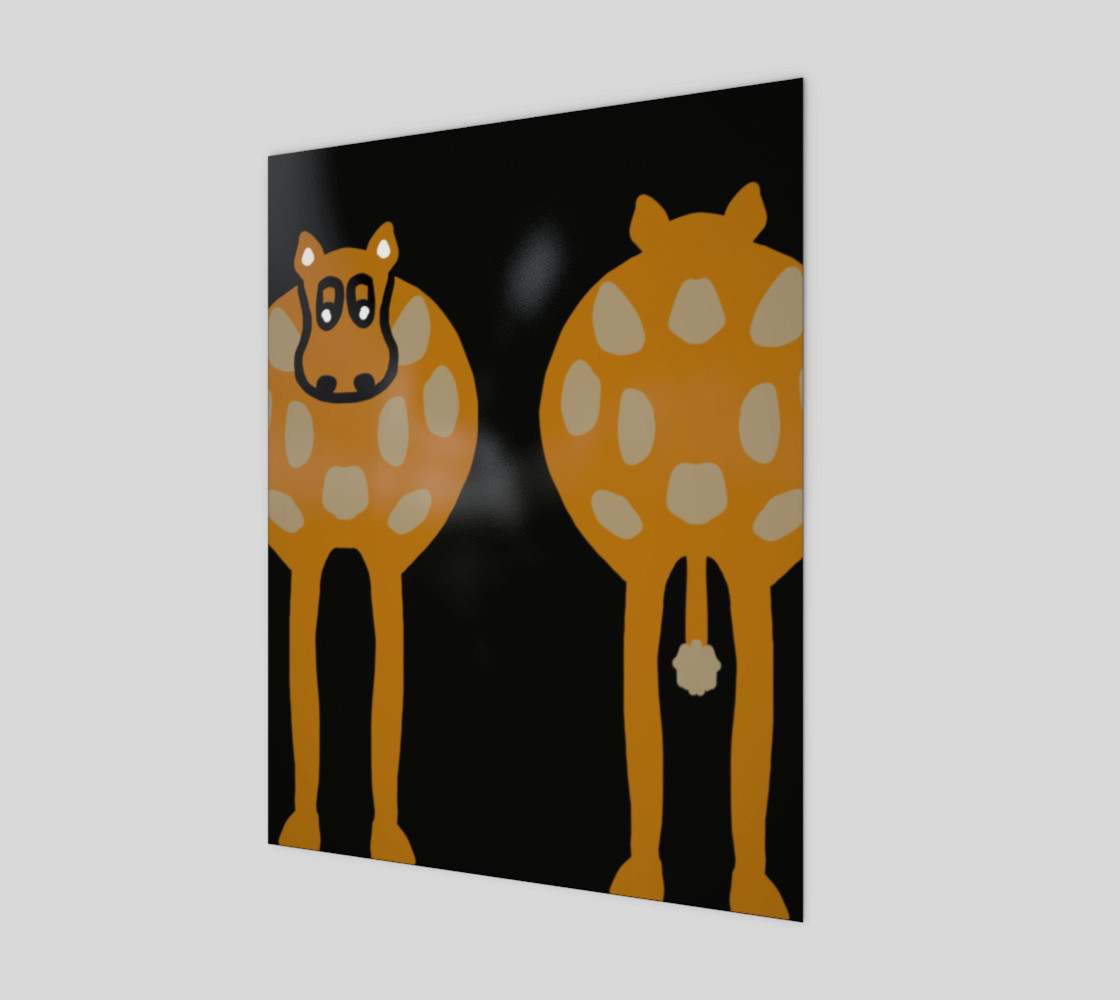 Silly Cow Wall Art 11" x 14" preview #1