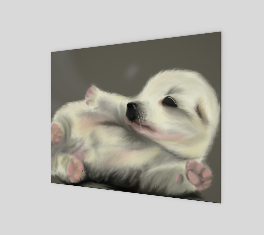 Adorable Puppy Wall Art 10" x 8" preview #1