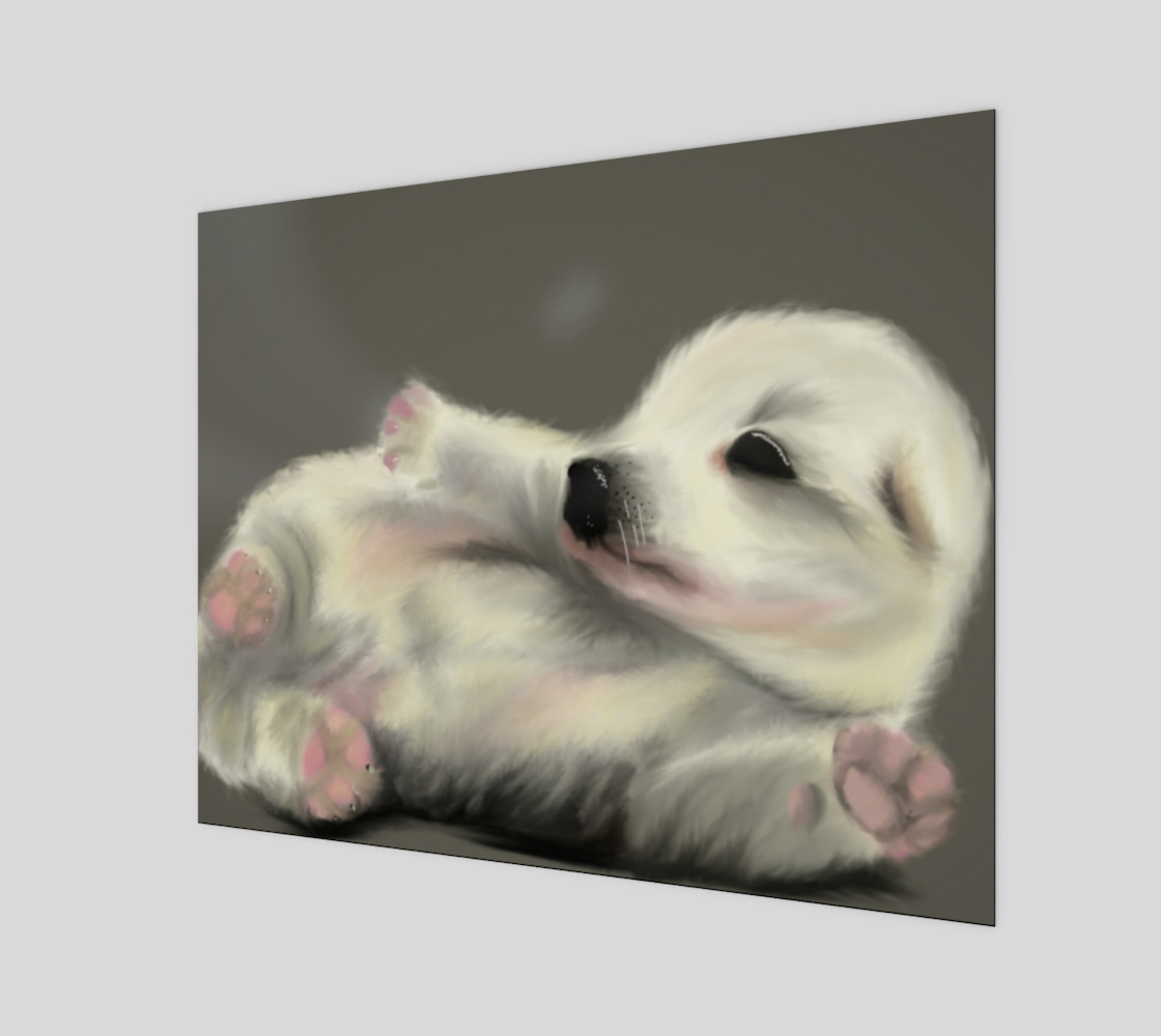 Adorable Puppy Wall Art 20" x 16" preview #1